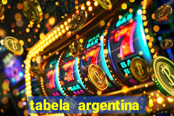 tabela argentina torneo betano